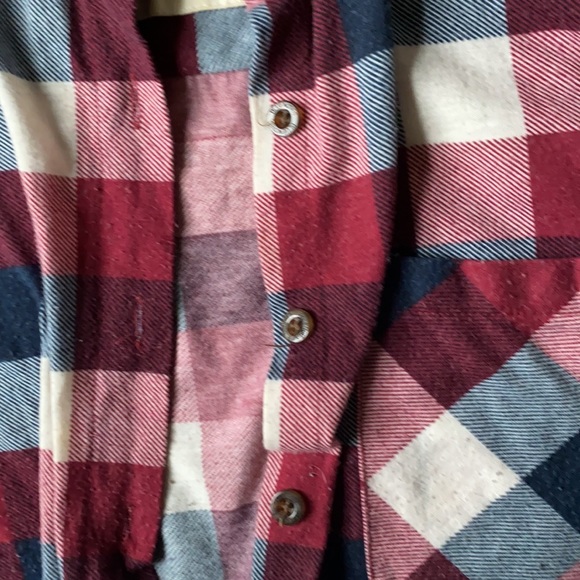 Plaid button down top - Picture 3 of 4